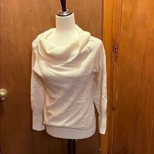 NAADAM Cream Cowl Neck Sweater
